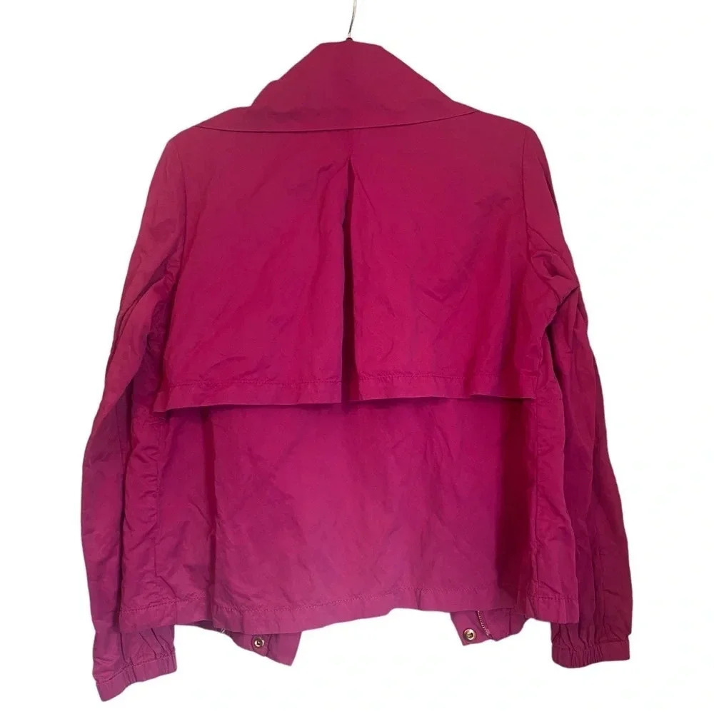Talbots Hot Pink Zipped Moto Style Jacket - Picture 4 of 7